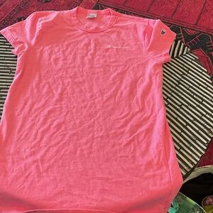 Champion Vibrant Pink Tshirt Dress NWOT